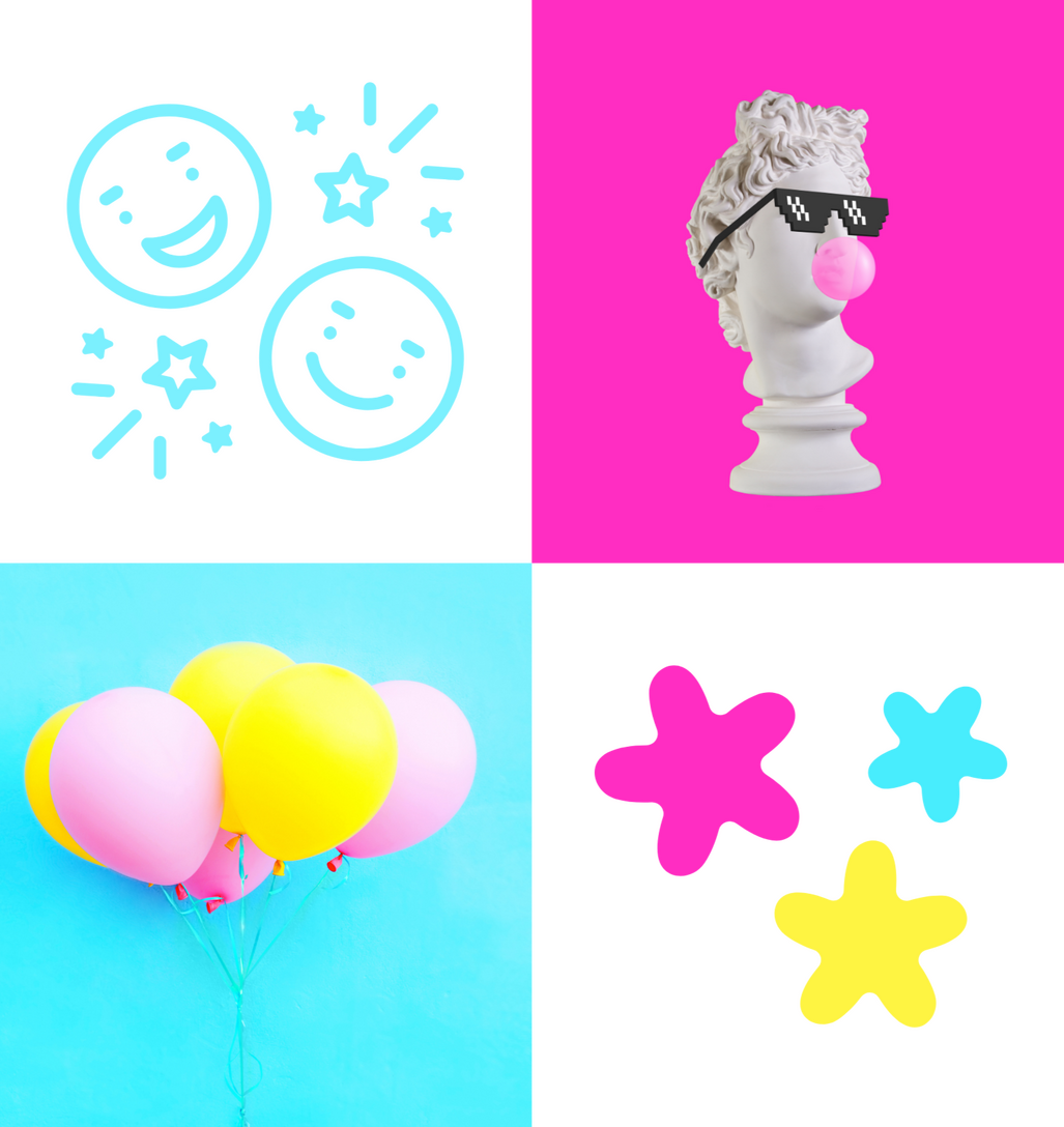 Simple line illustration in deep yellow of two rectangular speech bubbles, one featuring two lines indicating text, one featuring a question mark